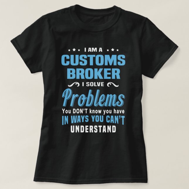 Anpassningsbars Broker T Shirt (Design framsida)