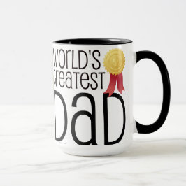 Anpassningsbarsvart bäst pappa ZAZZ_IT för 15 Mugg