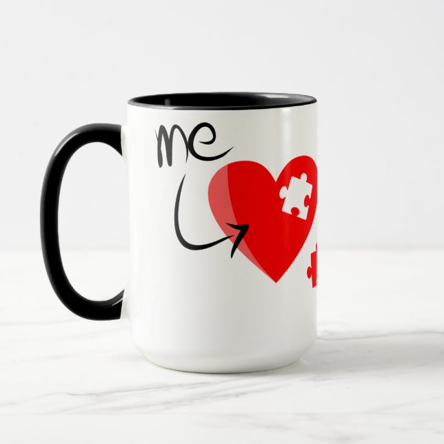 Anpassningsbarsvart trevlig färdig mugg ZAZZ_IT (Vänster)