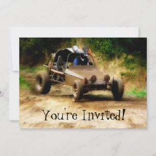 Anpassningsbart Dune Buggy Mudfest - Du är inbjude Inbjudningar