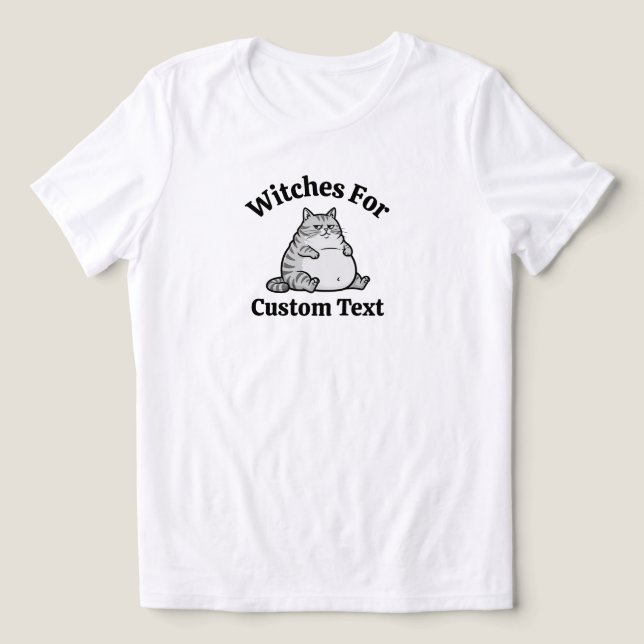 Anpassningsbart feministiskt present skojig kattäl t shirt (Design Framsida)