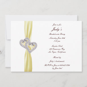 Anpassningsbart Lemon Hearts-Bachelorette-fest-inb Inbjudningar