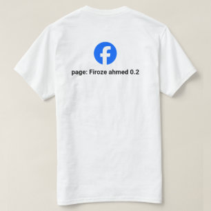 Anpassningsbart logotyp och namn för Facebook-sida T Shirt