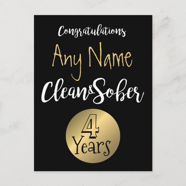 Anpassningsbart NA-återfall Valfritt rentidslängd Vykort (Framsida)