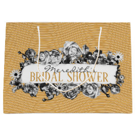 Anpassningsbart Namn Guld Rosor Chic Monogram Lyx