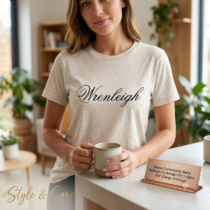 Anpassningsbart Namn Havregryns Komfortabel Passfo T Shirt