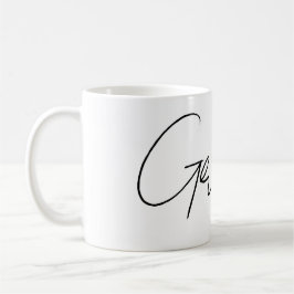 Anpassningsbart namn kaffemugg