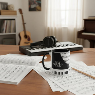 Anpassningsbart piano mugg