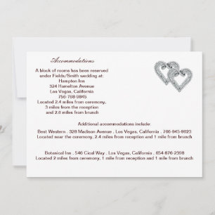 Anpassningsbart Tangerine Hearts Enclosure Card Inbjudningar