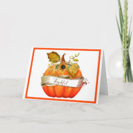 Anpassningsbart vykort för höstpumpa