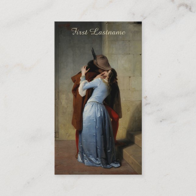 Anpassningsbarvisitkortarna för kyss/Il Bacio Visitkort (Framsida)