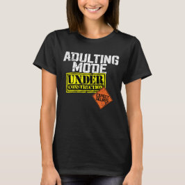Anpassningsläge under uppbyggnad en ljuskänslig t shirt