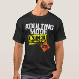 Anpassningsläge under uppbyggnad en ljuskänslig t shirt