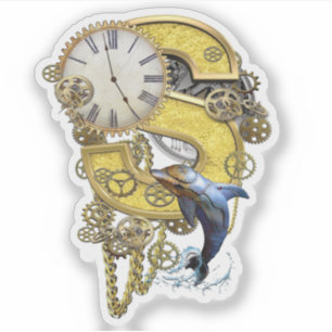 Anpassningssymbol för brev S-födelsedag Klistermärken