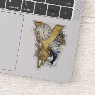 Anpassningssymbol för brev Y Birthday Klistermärken