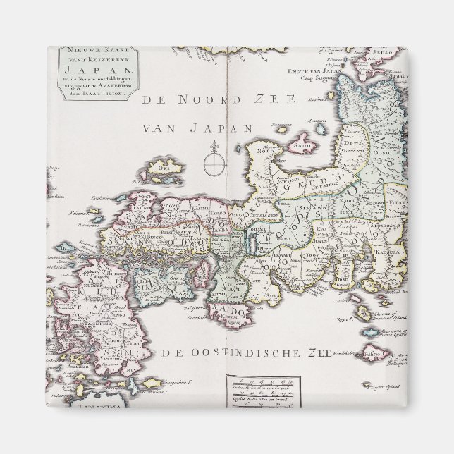 Anque Karta i Japan | 1769 Magnet (Framsidan)