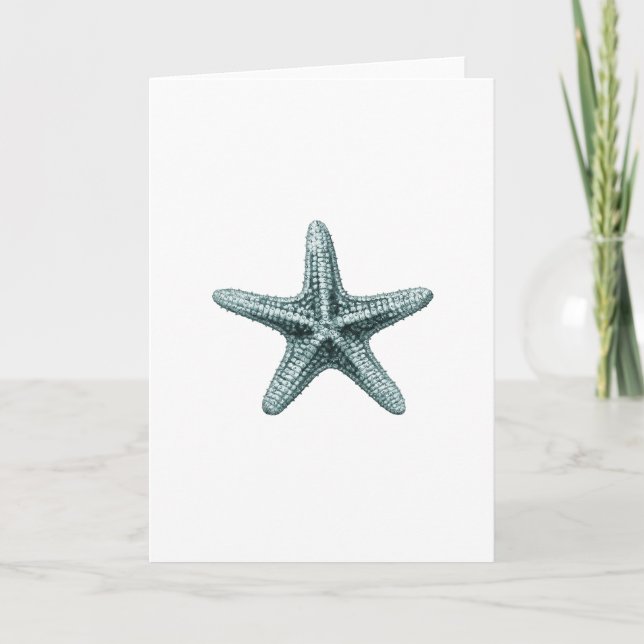 Anque Sea Starfish Illustration hälsning Kort (Framsida)