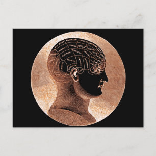 Anque Stil Golden Mind Phrenologichef Vykort