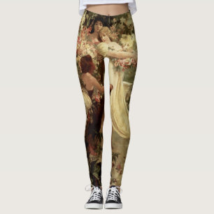 Anrit i Vår från Alphonse Mucha Leggings