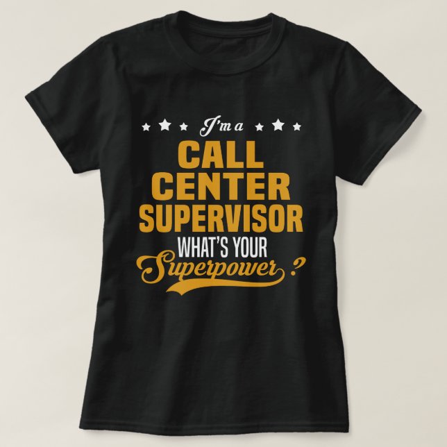 Anrop Center Supervisor T Shirt (Design framsida)