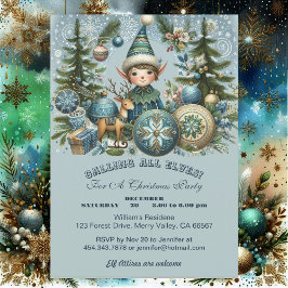 Anropa alla andra Snöflingor Hail-jul Party Inbjudningar