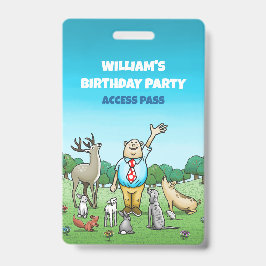 Anropa alla djur på födelsedagen