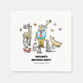 Anropa alla djur pappersservett