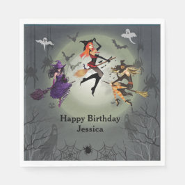 Anropa alla häxor Halloween fest 30års födelsedag Pappersservett