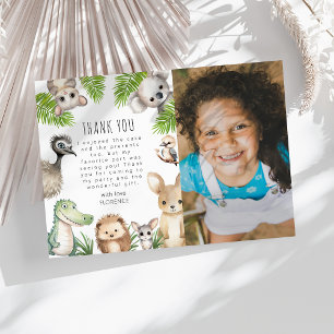 Anropa alla Party-djur   Aussie Födelsedagsfest Tack Kort