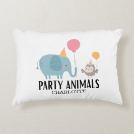 Anropa alla Party-djur Barns födelsedag Prydnadskudde