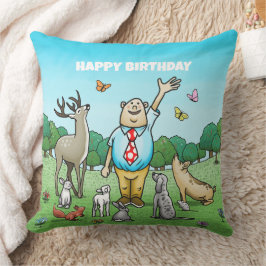 Anropa alla Party-djur på födelsedagen Kudde