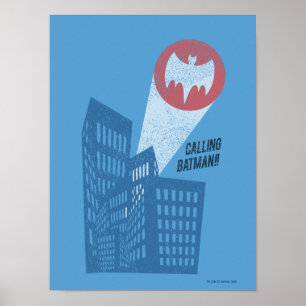 Anropa Batman Fladdermus Symbol Graphic Poster