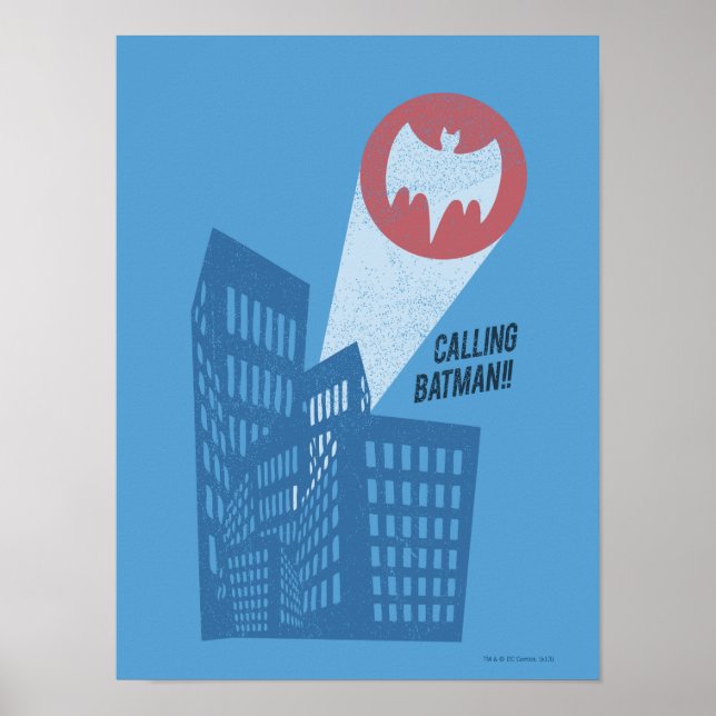 Anropa Batman Fladdermus Symbol Graphic Poster (Framsidan)