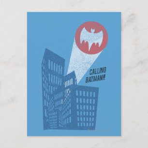 Anropa Batman Fladdermus Symbol Graphic Vykort