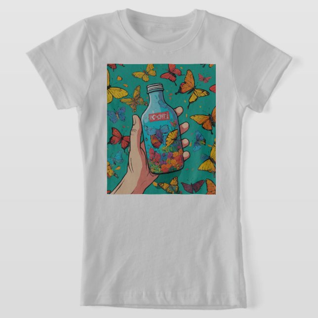 Anropa den okonventionella "Våga vara annorlunda" T Shirt (Laydown)