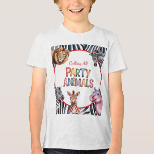 Anropa Födelsedagsfesten för alla Party-djur-barn T Shirt