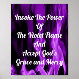 Anropa Violet Flame Poster