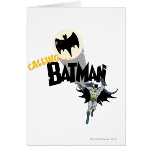 Anropar Batman Graphic Hälsningskort
