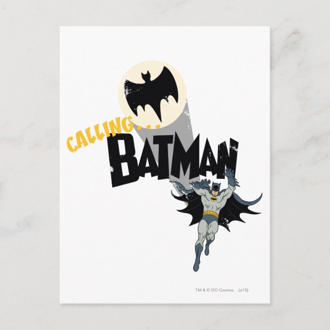 Anropar Batman Graphic Vykort (Framsida)