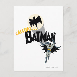 Anropar Batman Graphic Vykort