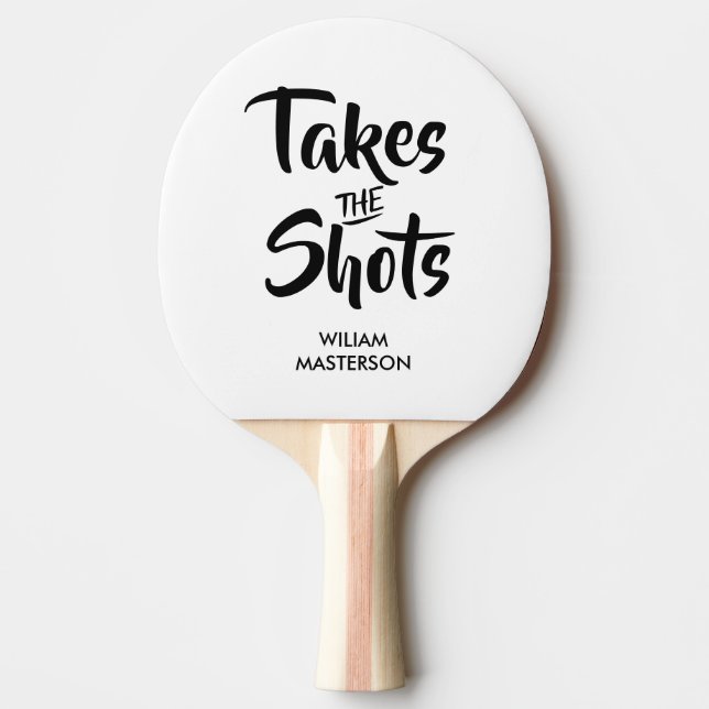 Anropar Shots Funny Quote Pingisracket (Framsidan)