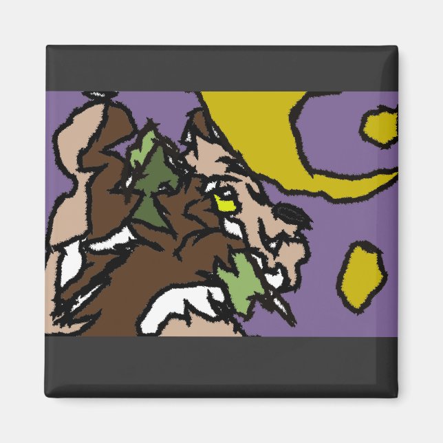 Anropar varg magnet (Framsidan)