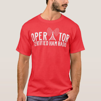 Anropssignal för auktoriserad Ham Radio Operator T Shirt