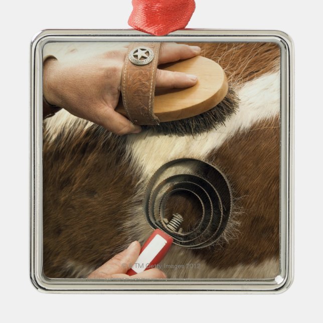 Ansa hästen julgransprydnad metall (Framsidan)