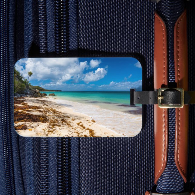 Anse Canot-stranden på Marie-Galante Bagagebricka (Framsida Insitu 4)