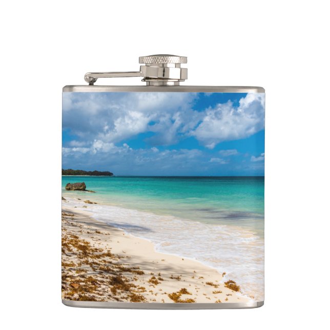 Anse Canot-stranden på Marie-Galante Fickplunta (Framsidan)