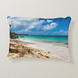 Anse Canot-stranden på Marie-Galante Prydnadskudde