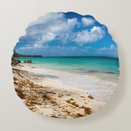 Anse Canot-stranden på Marie-Galante Rund Kudde
