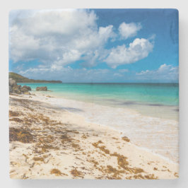 Anse Canot-stranden på Marie-Galante Stenunderlägg