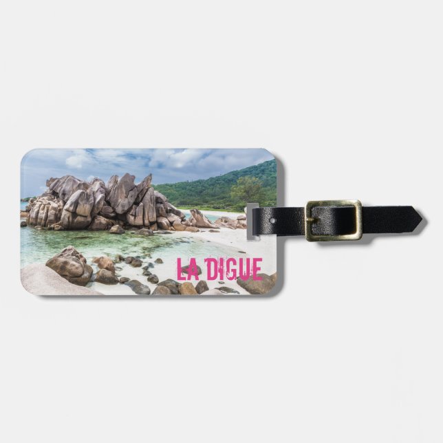 Anse Cocos Seychelles La Digue Beach-gåva Bagagebricka (Horisontell Framsida)